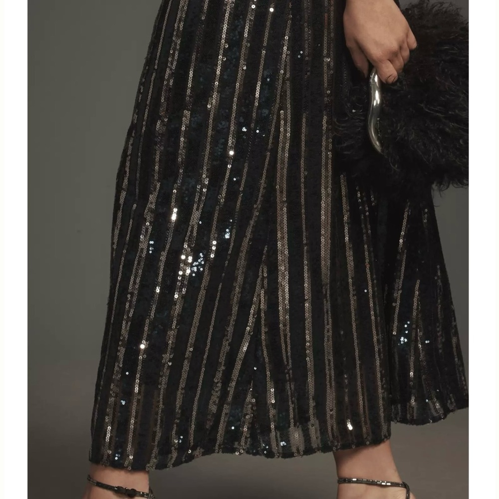 Maeve Sleeveless Sequin Stripe Midi Dress size 2X - Picture 7 of 8